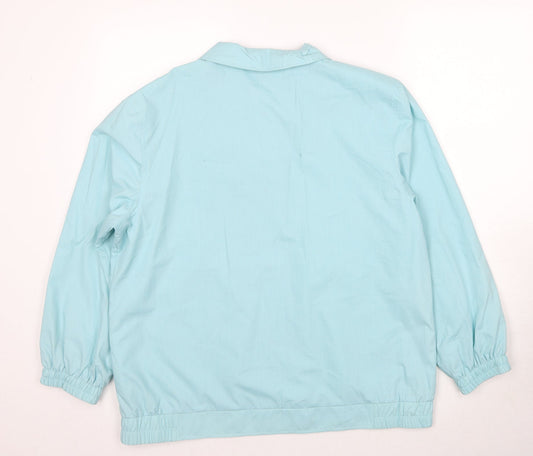 Damart Womens Blue Jacket Size 18 Zip