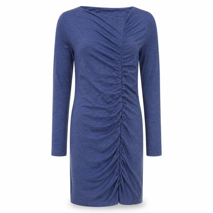 Nearkin Womens Blue Cotton Bodycon Size XS Square Neck Pullover