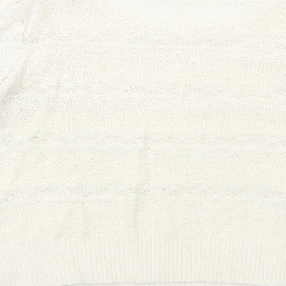 Womens UK Size 12 Topshop Ivory Pullover Jumper