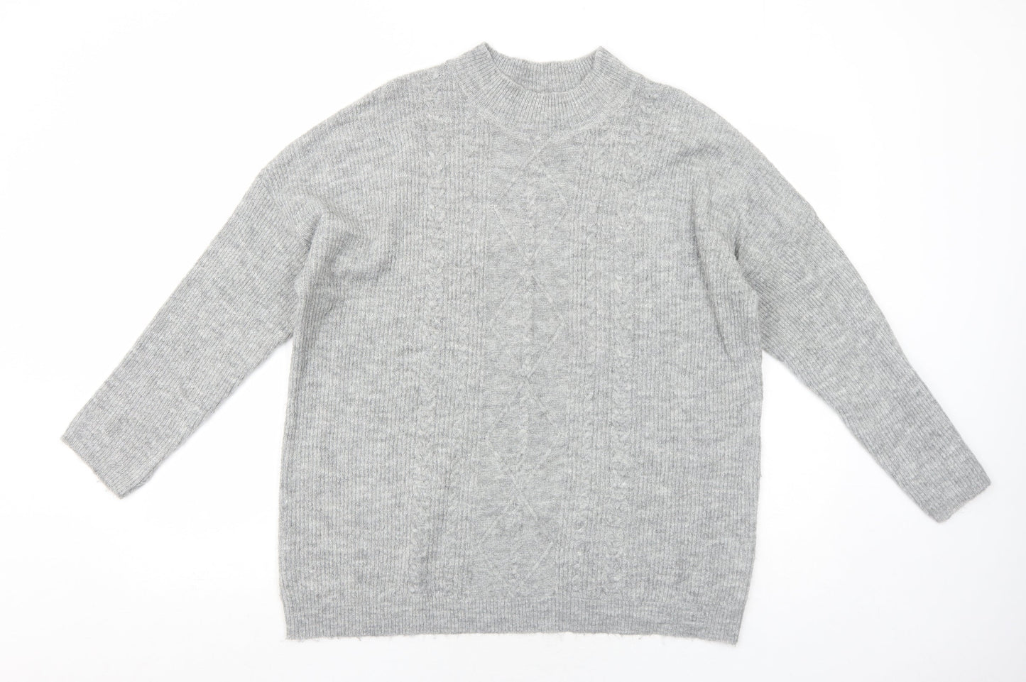 Womens UK Size M Peacocks Grey Pullover Jumper