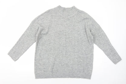 Womens UK Size M Peacocks Grey Pullover Jumper