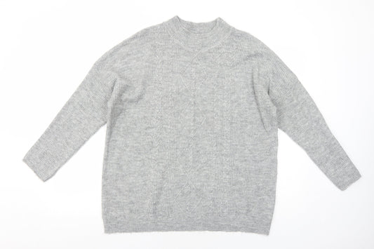 Womens UK Size M Peacocks Grey Pullover Jumper
