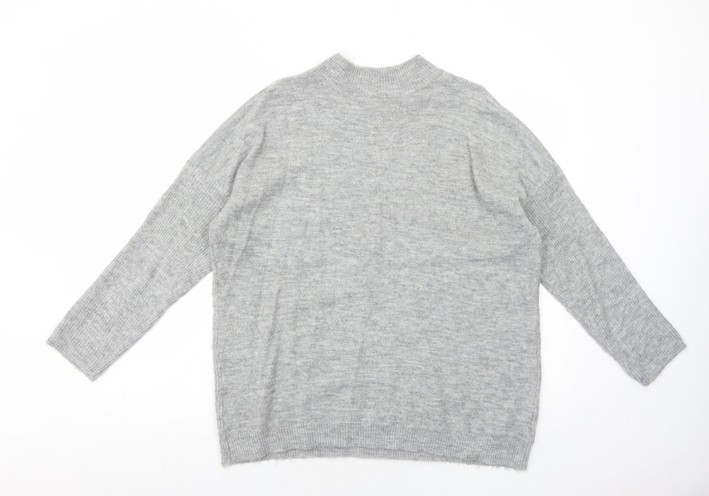 Womens UK Size M Peacocks Grey Pullover Jumper