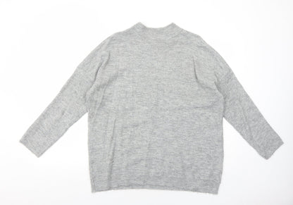 Womens UK Size M Peacocks Grey Pullover Jumper