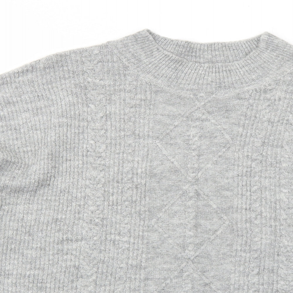 Womens UK Size M Peacocks Grey Pullover Jumper