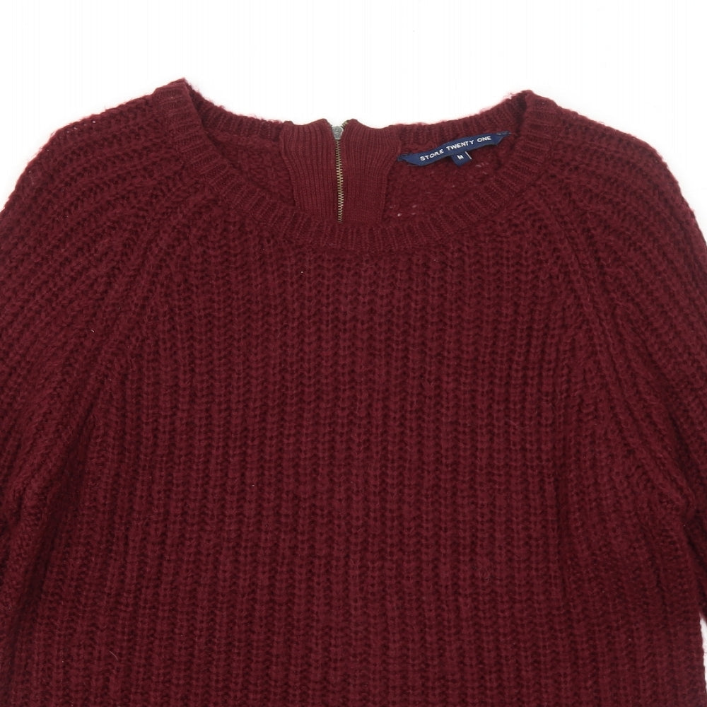 Womens UK Size M Store Twenty One Red Pullover Jumper