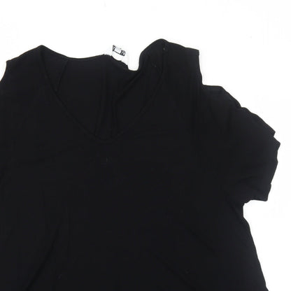 Womens UK Size L Together Black Basic T-Shirt