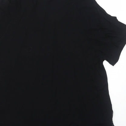 Womens UK Size L Together Black Basic T-Shirt