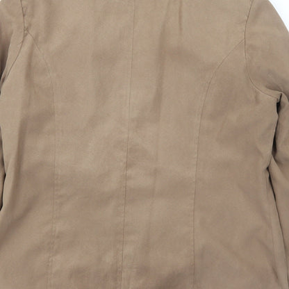 Joella Di Marco Womens Brown Jacket Size M Zip
