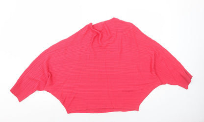 Womens UK Size S River Island Pink Pullover Jumper