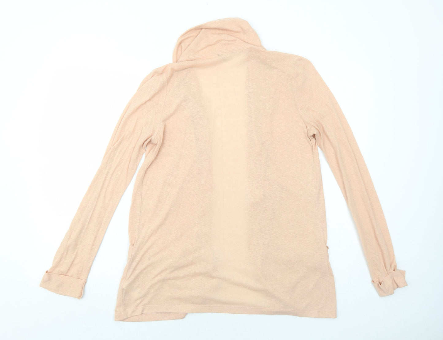 FOREVER 21 Womens Pink Collared Polyester Cardigan Jumper Size M - Open