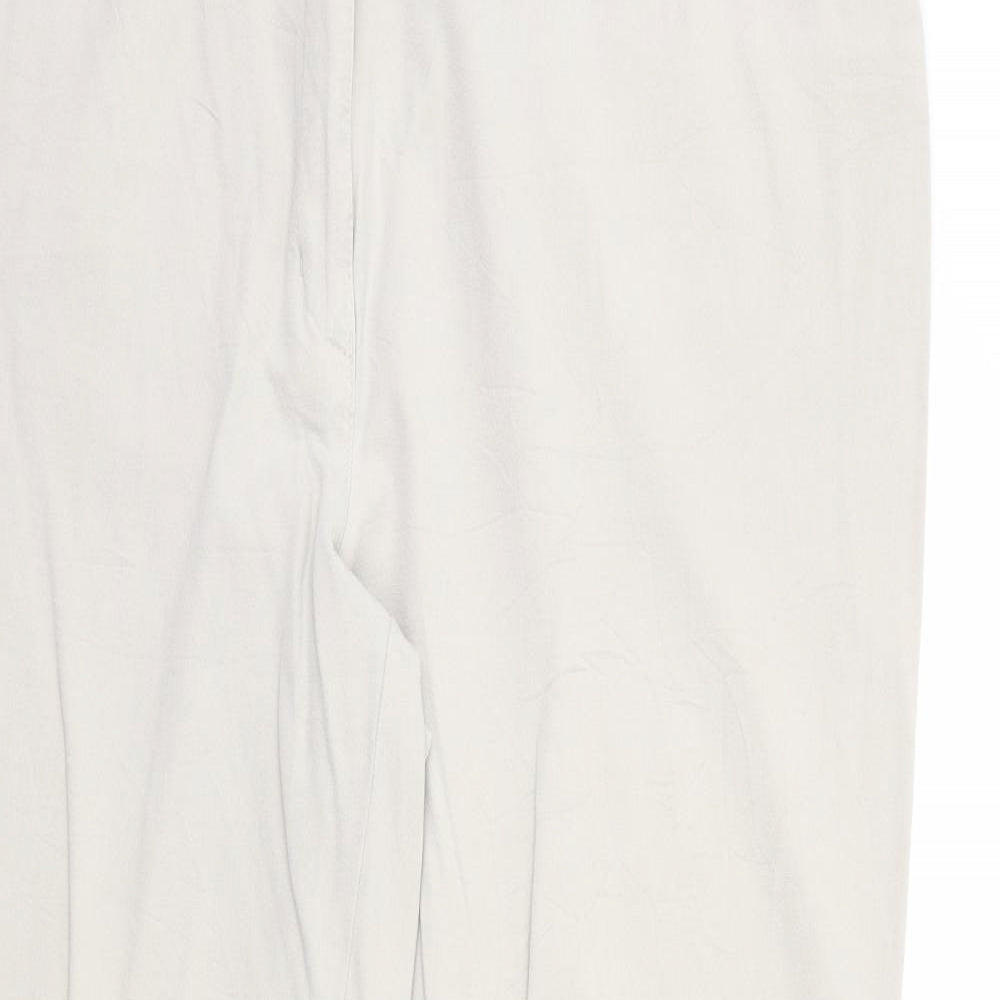 TONI Mens Beige Cotton Trousers Size 42 in Regular Zip