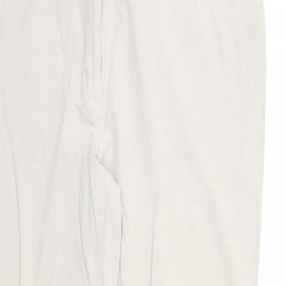 TONI Mens Beige Cotton Trousers Size 42 in Regular Zip