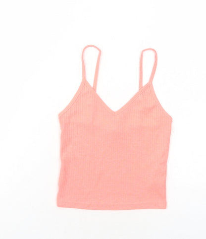 Womens UK Size 6 Topshop Pink Basic Tank