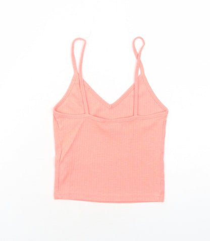 Womens UK Size 6 Topshop Pink Basic Tank