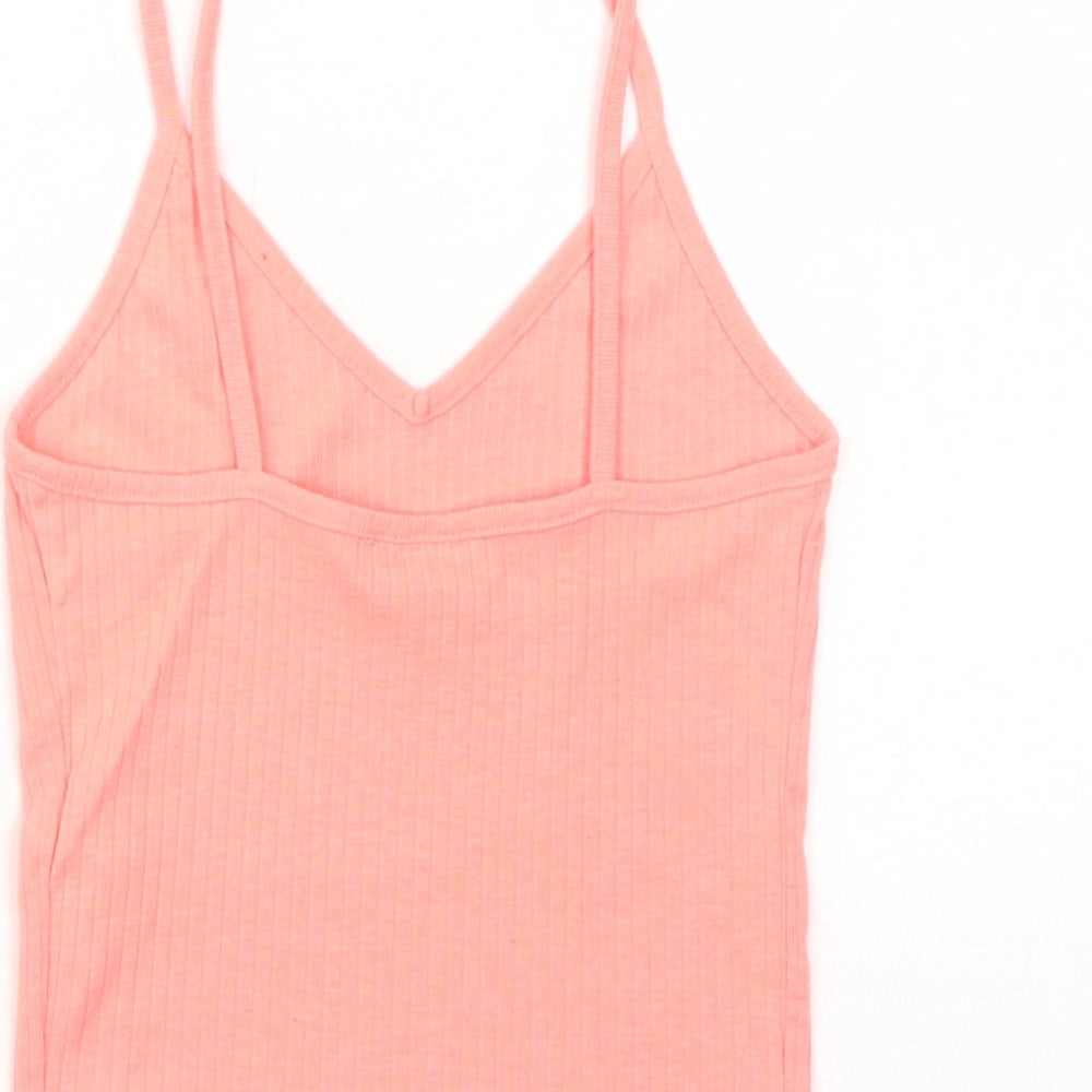Womens UK Size 6 Topshop Pink Basic Tank