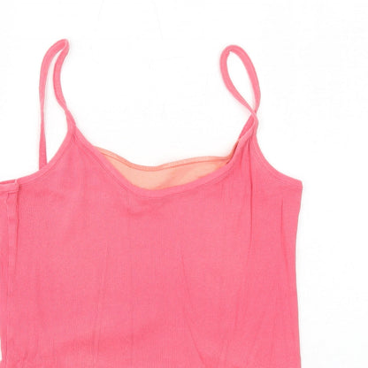 Womens UK Size 16 Marks and Spencer Pink Basic Tank