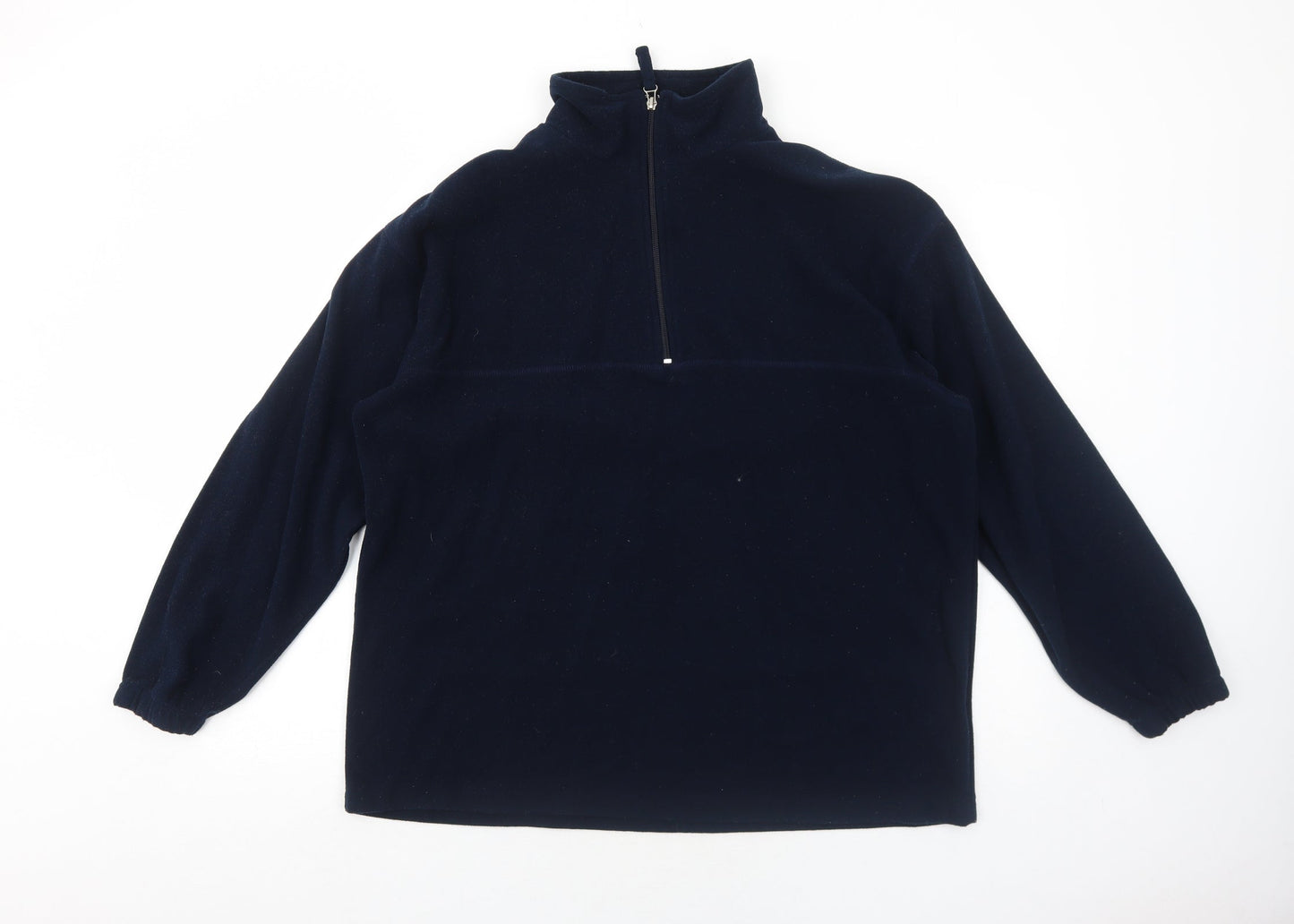 Perfectex Womens Blue Polyester Pullover Sweatshirt Size L Zip