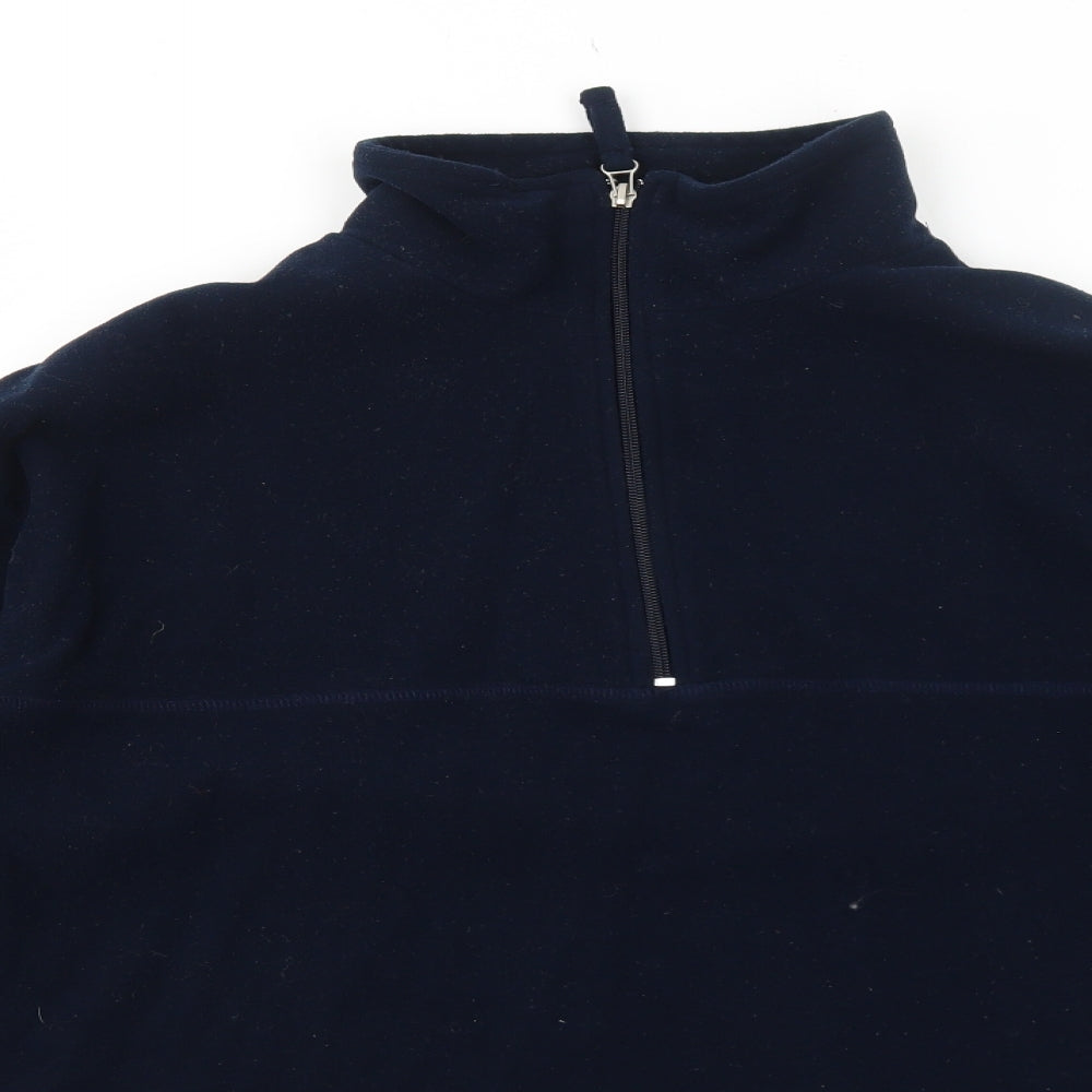 Perfectex Womens Blue Polyester Pullover Sweatshirt Size L Zip