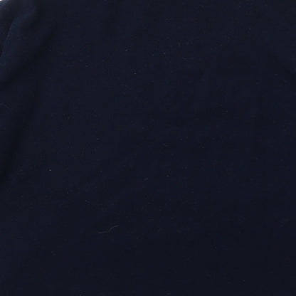 Perfectex Womens Blue Polyester Pullover Sweatshirt Size L Zip
