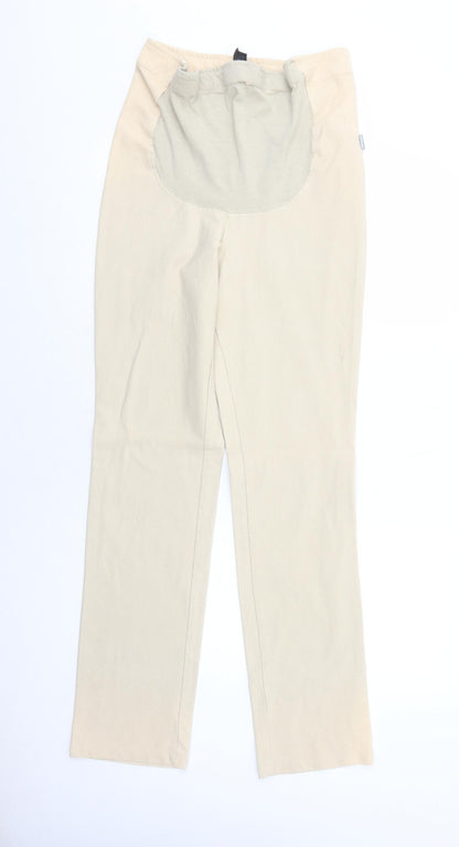 Two of Us Womens Beige Cotton Trousers Size M Regular
