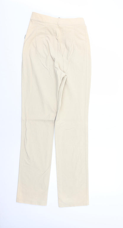 Two of Us Womens Beige Cotton Trousers Size M Regular