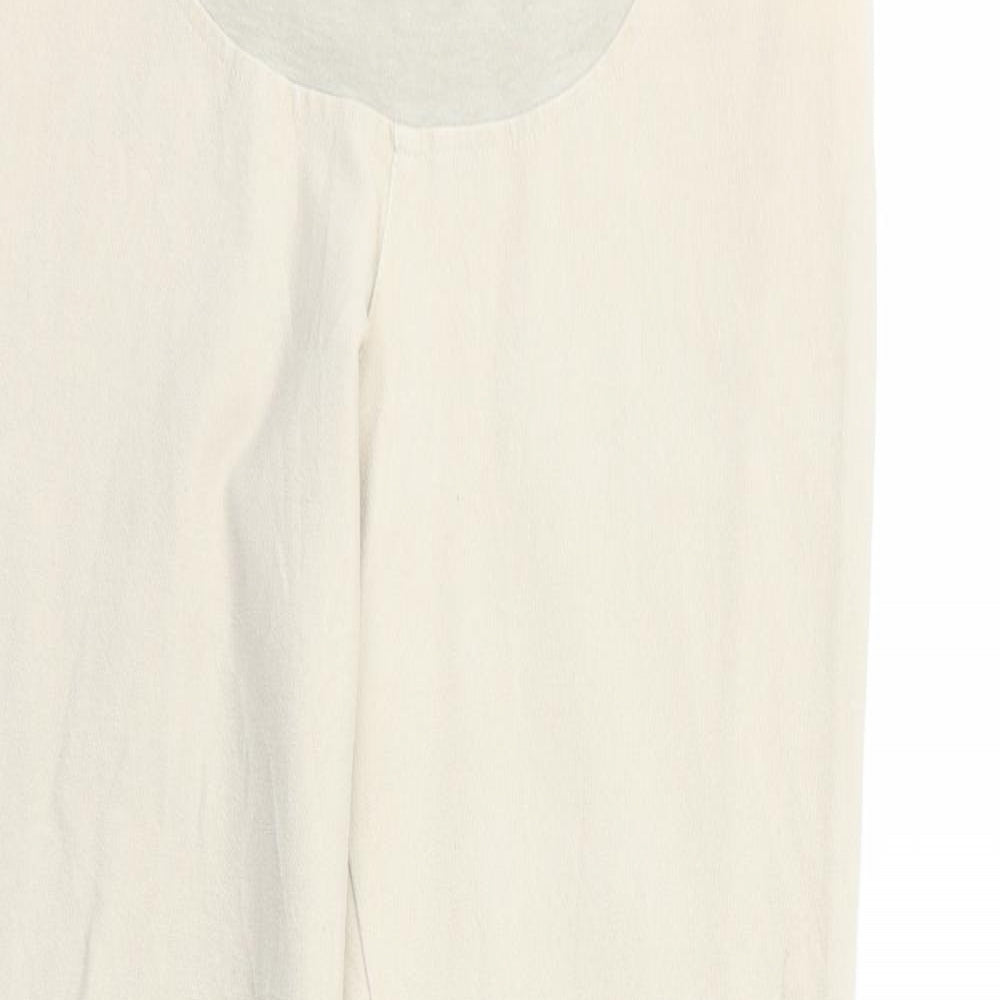 Two of Us Womens Beige Cotton Trousers Size M Regular