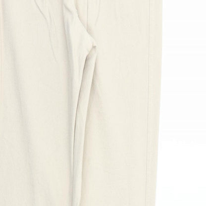 Two of Us Womens Beige Cotton Trousers Size M Regular
