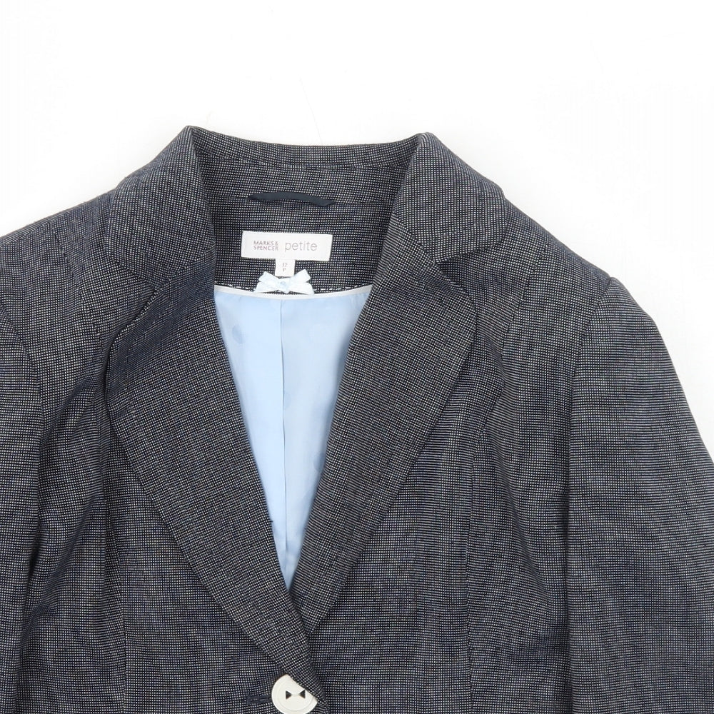 Marks and Spencer Womens Black Polyester Jacket Suit Jacket Size 12