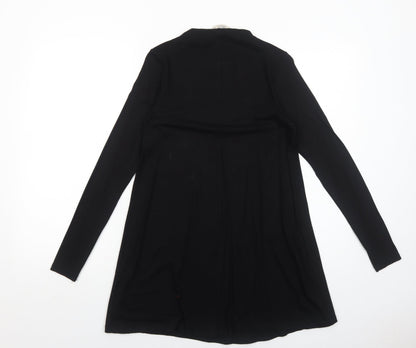 Pull&Bear Womens Black Viscose Jumper Dress Size XS Mock Neck Pullover