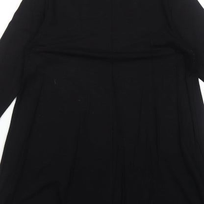 Pull&Bear Womens Black Viscose Jumper Dress Size XS Mock Neck Pullover