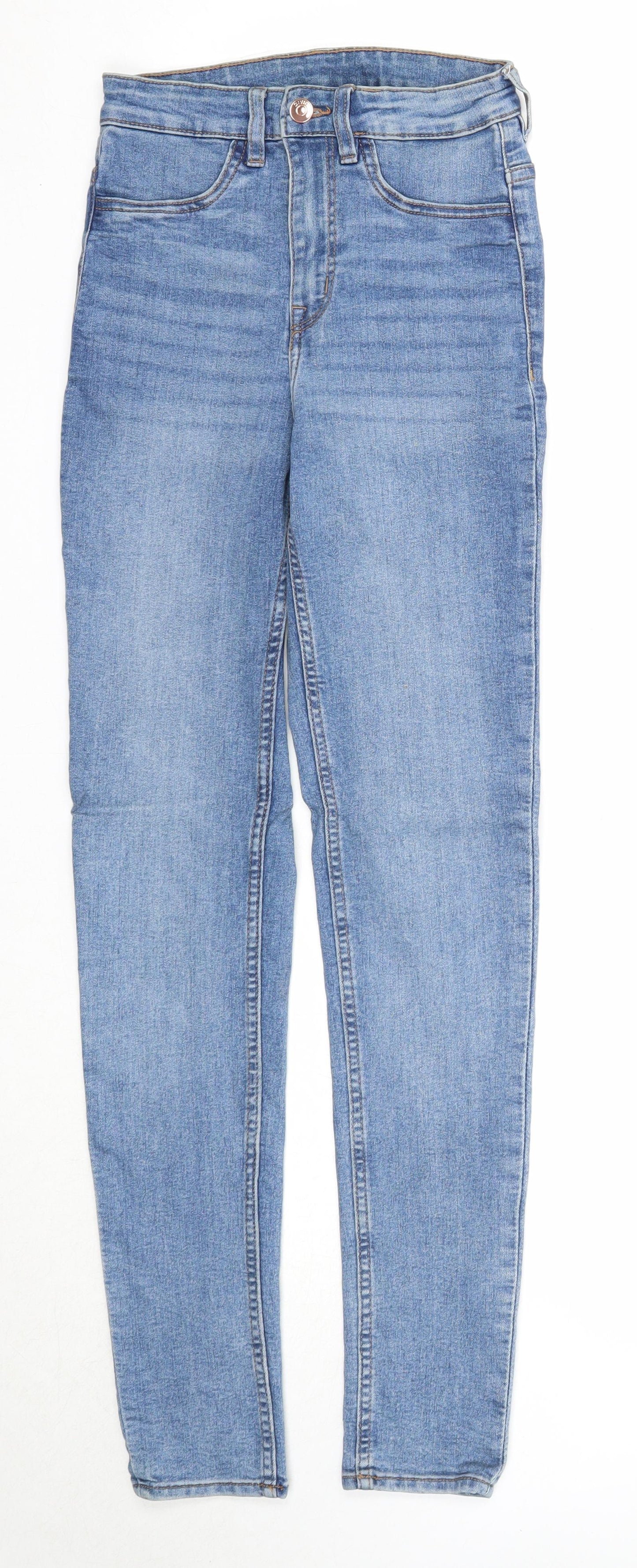 Womens UK Size 6 Divided Regular Fit Skinny Blue Jeans