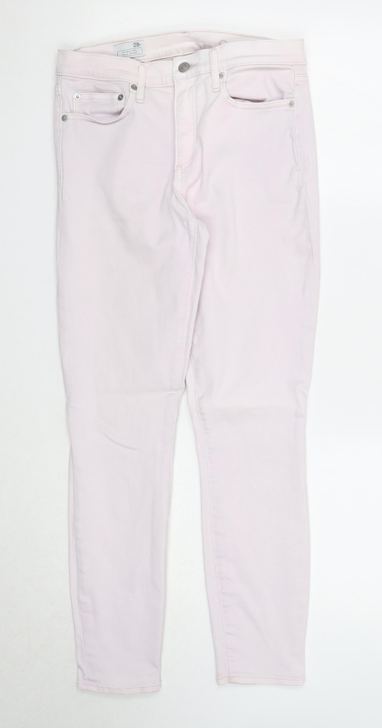Gap Womens Purple Cotton Skinny Jeans Size 28 in Regular Zip