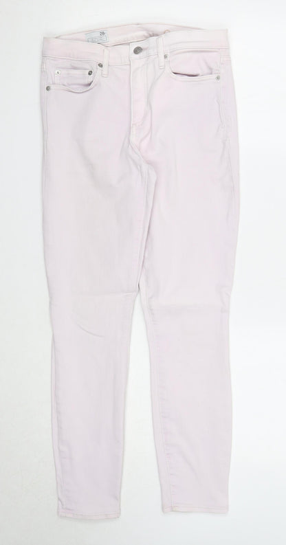 Gap Womens Purple Cotton Skinny Jeans Size 28 in Regular Zip