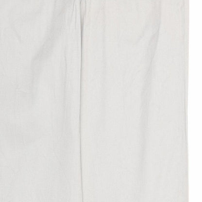 Fashion Concept Womens Grey Cotton Trousers Size 12 Regular Zip