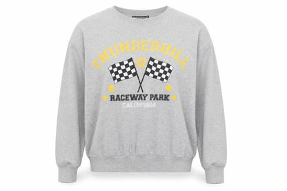 Daisy Street Womens Grey Polyester Pullover Sweatshirt Size 6 Pullover - Thunderhill Raceway Park California