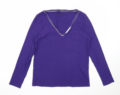 Womens UK Size 14 Marks and Spencer Purple Pullover Jumper