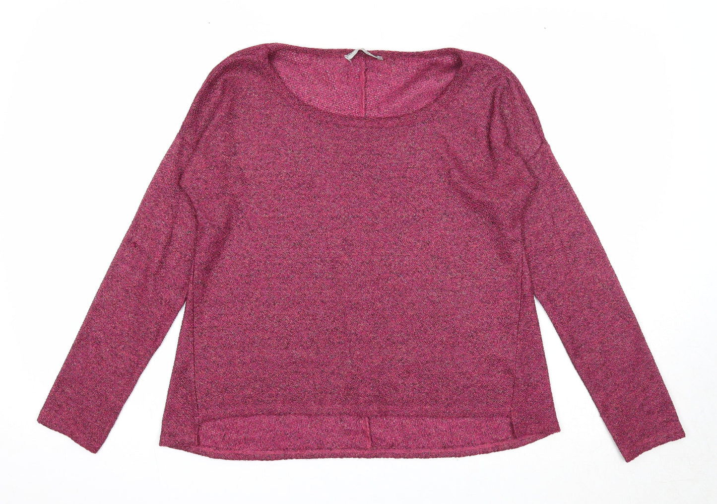 Atmosphere Womens Purple Round Neck Acrylic Pullover Jumper Size 8