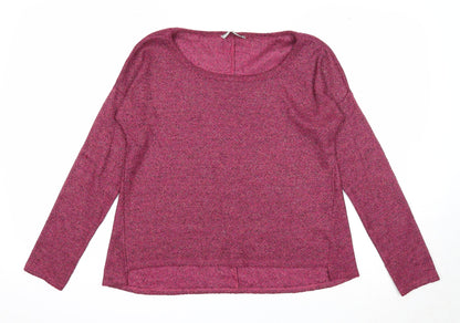 Atmosphere Womens Purple Round Neck Acrylic Pullover Jumper Size 8