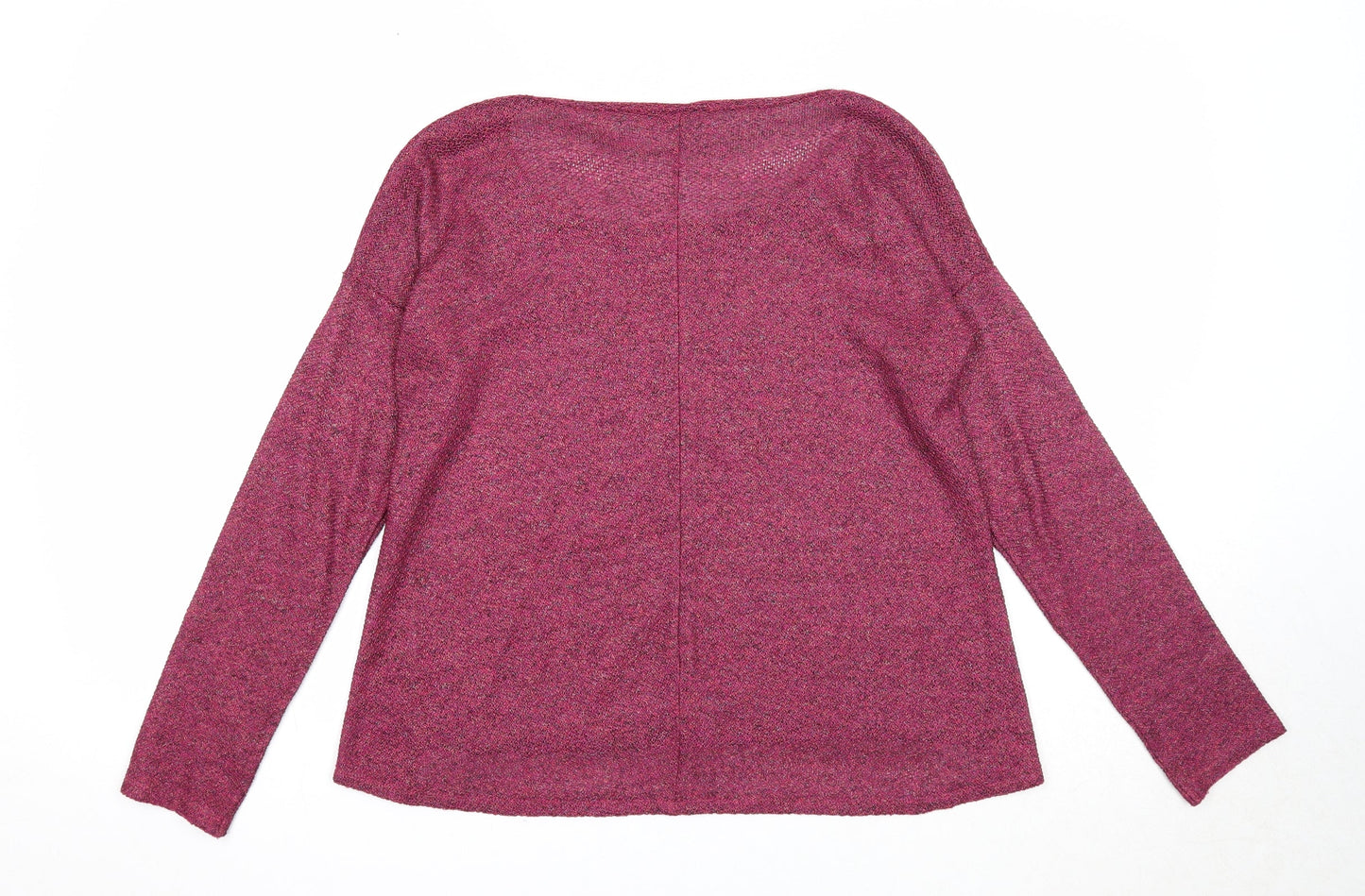 Atmosphere Womens Purple Round Neck Acrylic Pullover Jumper Size 8