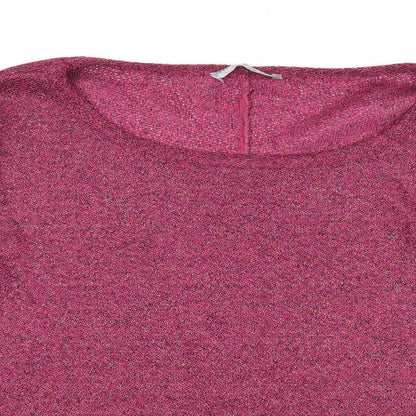 Atmosphere Womens Purple Round Neck Acrylic Pullover Jumper Size 8