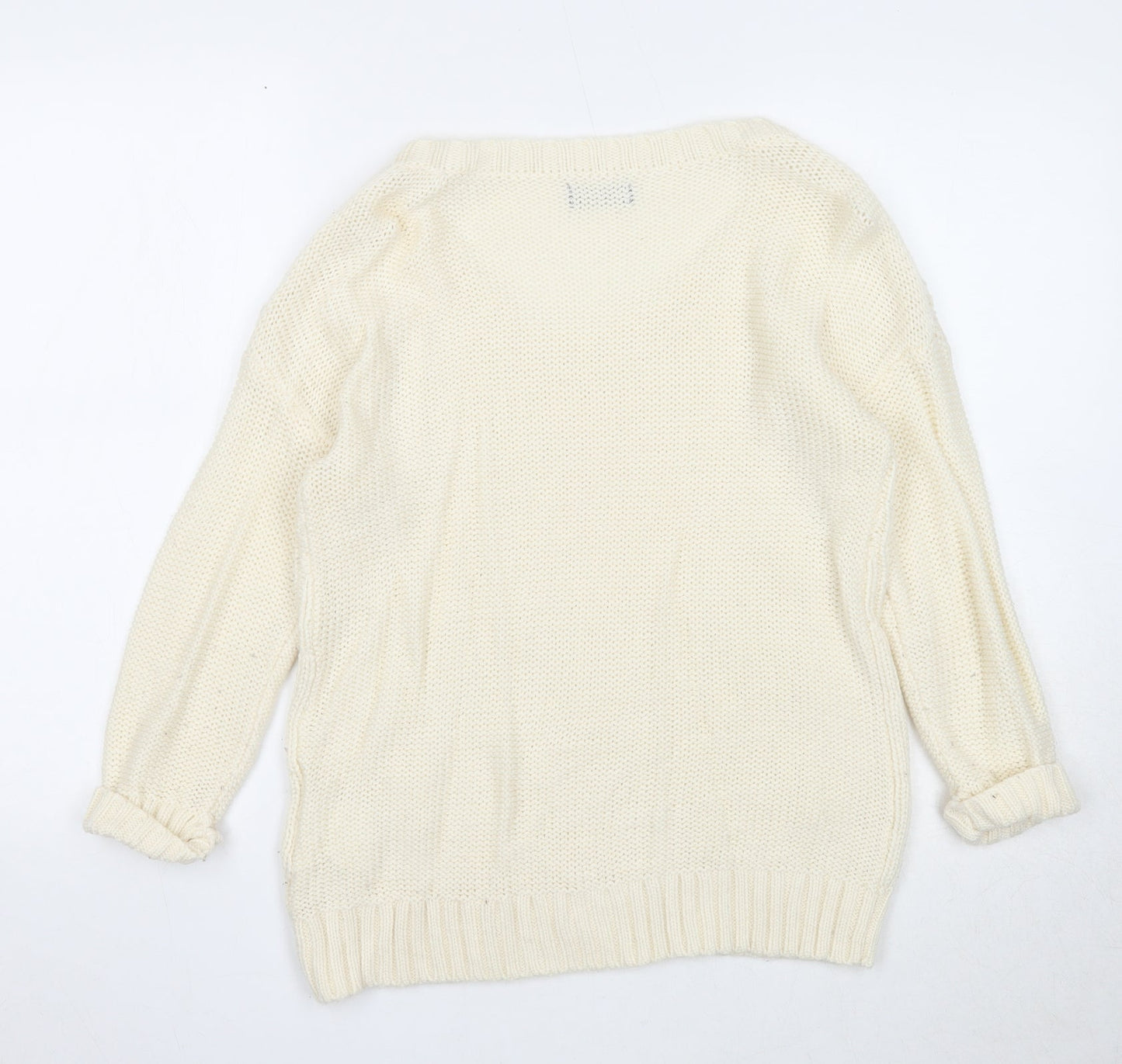 Womens UK Size S Yessica Ivory Pullover Jumper