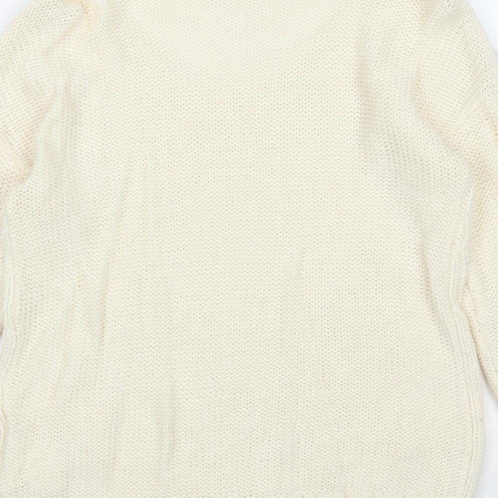 Womens UK Size S Yessica Ivory Pullover Jumper