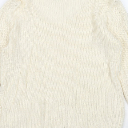 Womens UK Size S Yessica Ivory Pullover Jumper