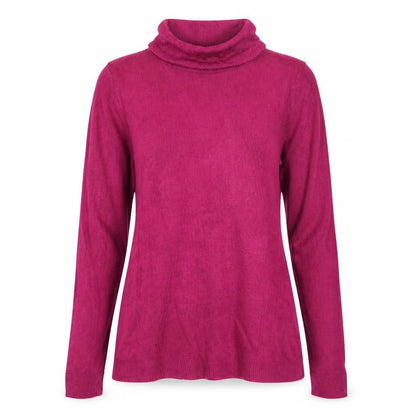 Womens UK Size 10 Love Knitwear Purple Pullover Jumper