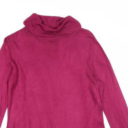 Womens UK Size 10 Love Knitwear Purple Pullover Jumper