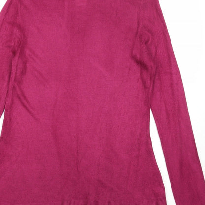 Womens UK Size 10 Love Knitwear Purple Pullover Jumper