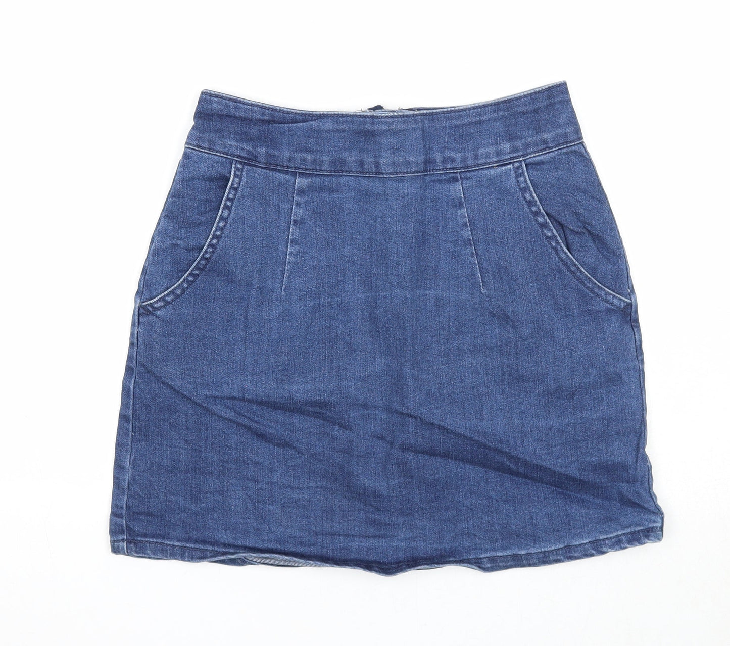 Womens UK Size 6 Denim & Co. A-Line Denim Skirt