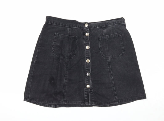 Womens UK Size M Cooperative A-Line Denim Skirt