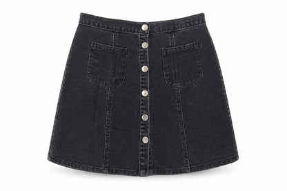 Womens UK Size M Cooperative A-Line Denim Skirt
